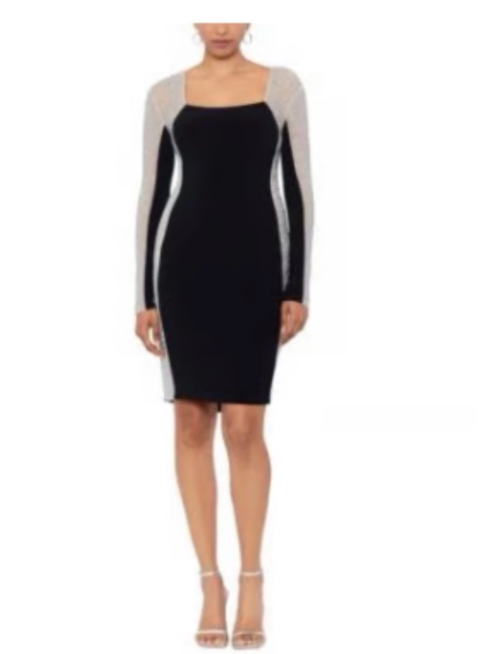 XSCAPE “JILLIAN" LONG SLEEVE CAVIAR
DRESS